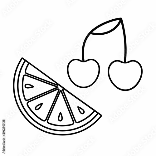 Sweet & Sour Vector Line Art