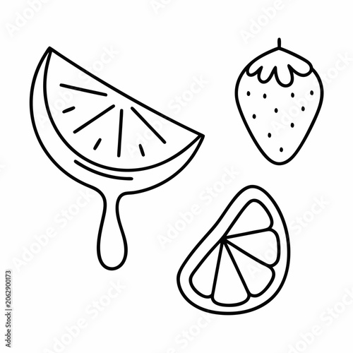 Sweet & Sour Vector Line Art
