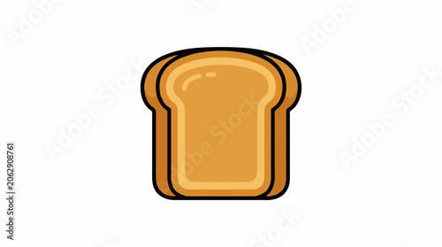 A toasted slice of bread with a shiny surface