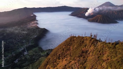 mountain landscape with lake