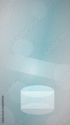 Minimalist Cylinder with Abstract Background