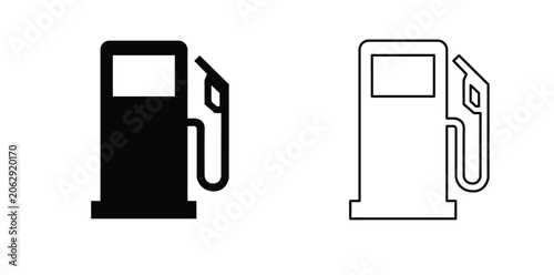 Gas station Icon, Gas station Logo, Gas station vector illustration