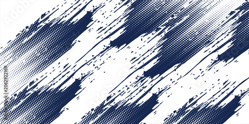 Canvas Print Abstract halftone wave dots background