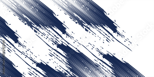 Canvas Print Abstract halftone wave dots background