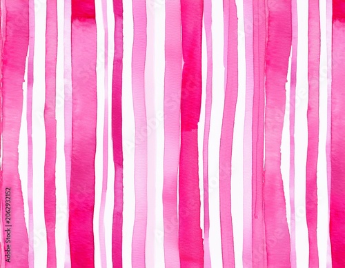 watercolor stripes pink and white seamless repeating hand drawn background