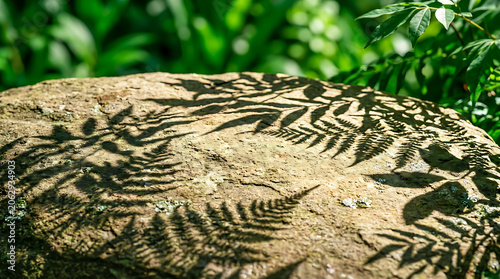 World Environment Day layered botanical shadows with elegant green bokeh, environmental sustainability concept and premium nature inspired stock photography background