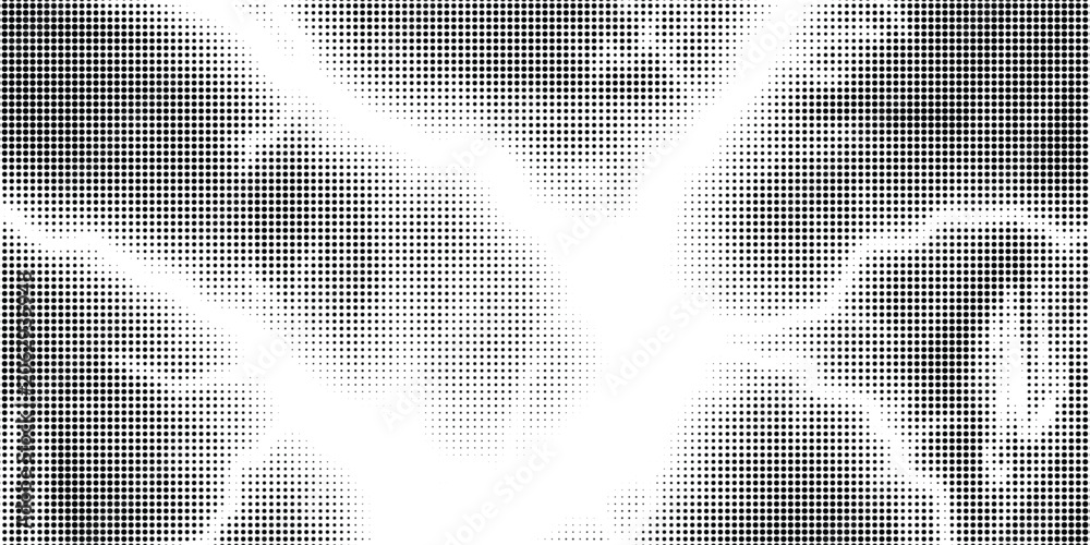 Fototapeta premium Halftone dots lightning explosion pop art comic background. Vector Illustration%09
