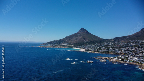 фотографія Aerial stock image of Camps Bay, Clifton, Bantry Bay, Bakoven and Lions Head,  C