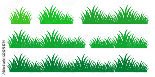 green grass illustration, sustainable grass nature, grass design in flat style