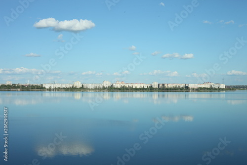blue sky and clouds