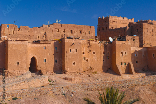Tableau sur toile View of the Kasbah Fortress located in Morocco