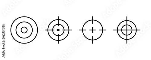 Konstfotografi Target icon vector