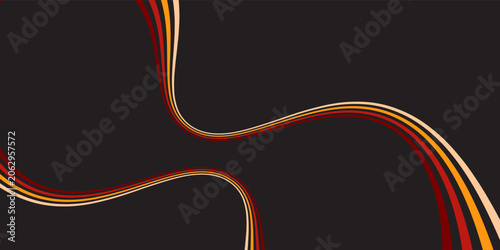 Vintage Striped Backgrounds, Posters, Banner Samples, Retro Colors from the 1970s 1900s, 70s, 80s, 90s. retro vintage 70s style stripes background poster lines. eps 10