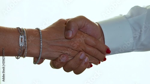 business people shaking hands
