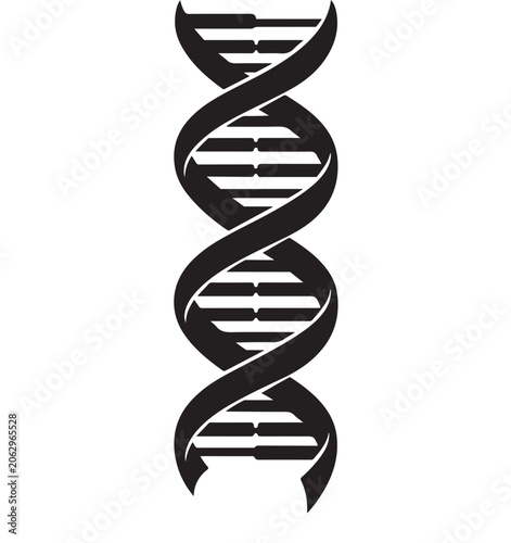 DNA Double Helix Structure Isolated on White For Science And Medical Concepts