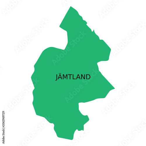 Jamtland county map