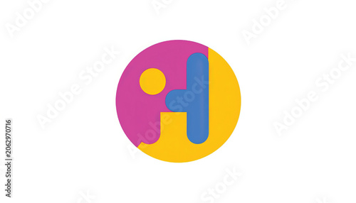 Colorful puzzle piece logo symbol.