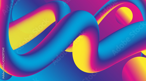 Abstract colorful background with flowing rainbow wave lines and vibrant light smoke effect vector illustration for modern wallpaper and decorative design