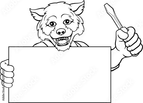 A wolf electrician handyman...