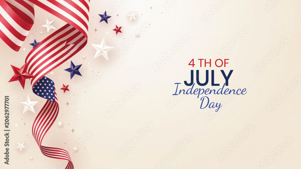 Obraz premium Usa independence day 4th of july patriotic silhouette celebration
