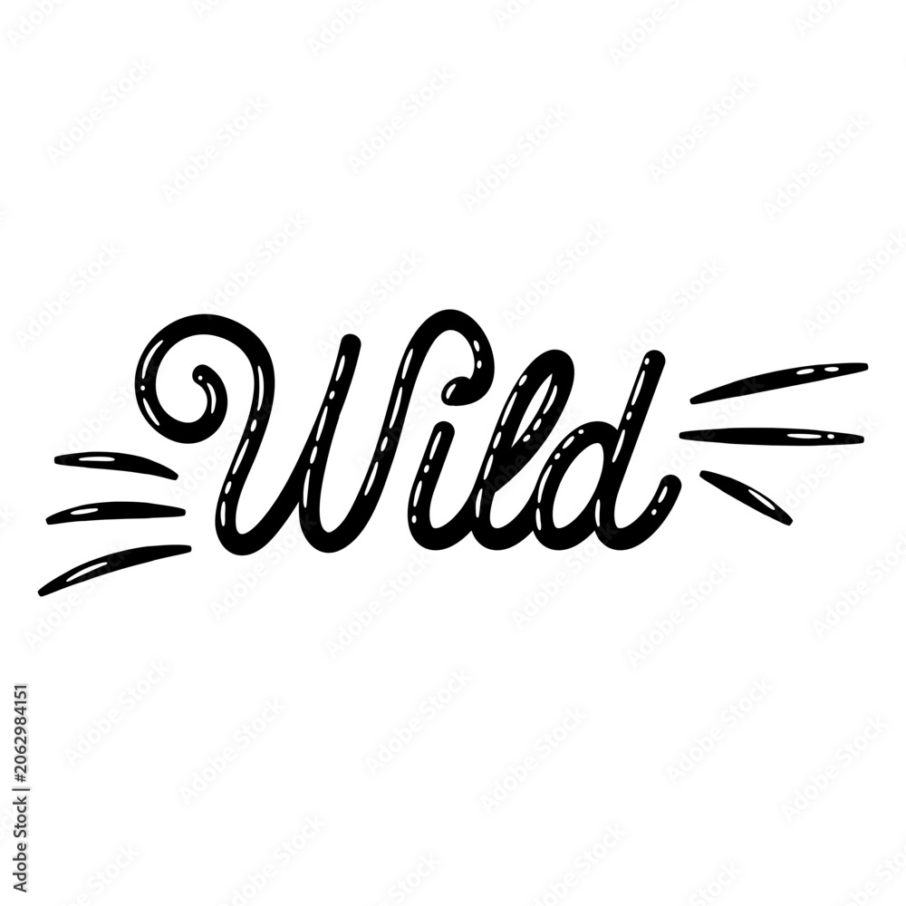 Fototapeta premium Wild Bubble Word