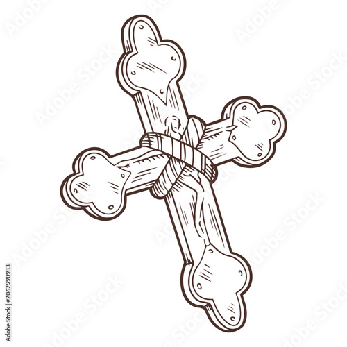 Fotografie A cross for hunting vampires
