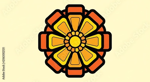 Golden honeycomb hexagonal geometric pattern design.