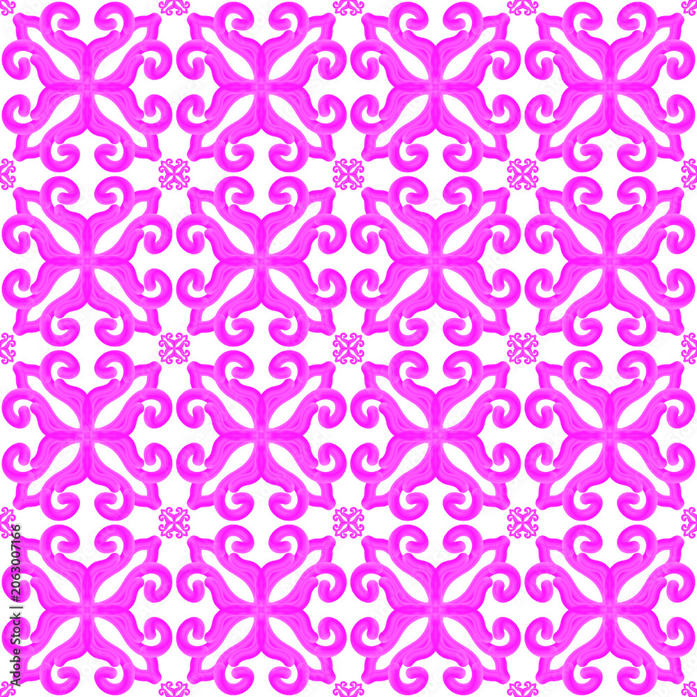 Fototapeta premium Abstract Seamless Pattern Floral Illustration