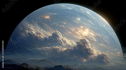 Alien-like cloud patterns on distant planets suggest weather systems chemistry and atmospheric processes unlike Earth challenging planetary science assumptions globally