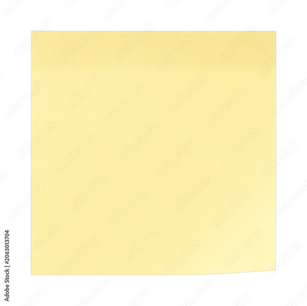 Fototapeta premium PNG Blank yellow sticky note