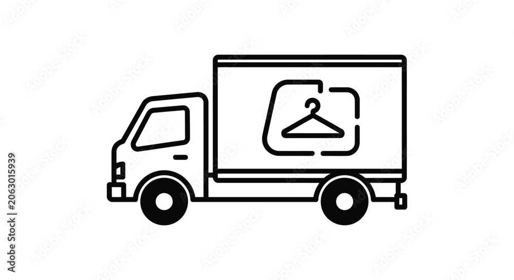 Fototapeta premium truck icon vector illustration