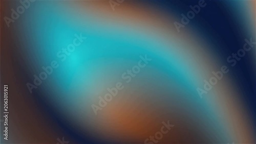 Full screen smooth animated gradient background slowly shifting from deep navy and vibrant cyan to charcoal and warm orange with soft flowing motion and a seamless loop effect
