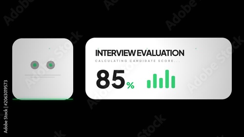 Artificial intelligence bot performing interview evaluation