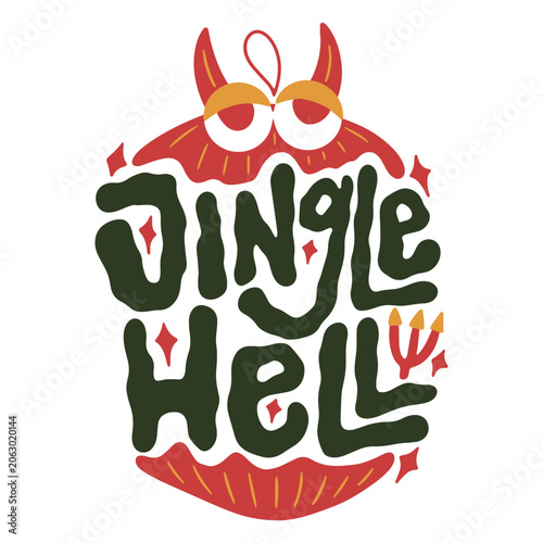 Tableau sur toile Anti Christmas pun
