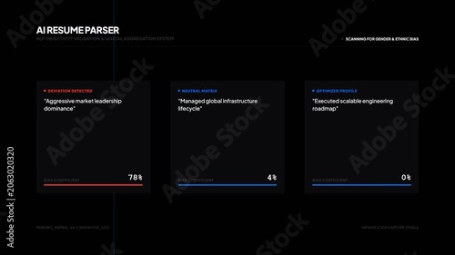 Ai resume parser software interface processing candidate data