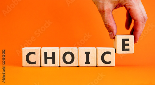 Tableau sur toile Choice symbol