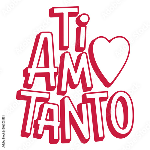 Foto The word ti amo tanto