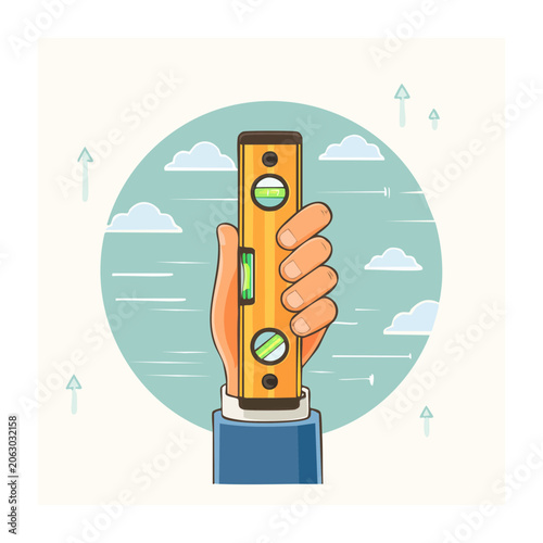 Flat design robot with screen and antenna
