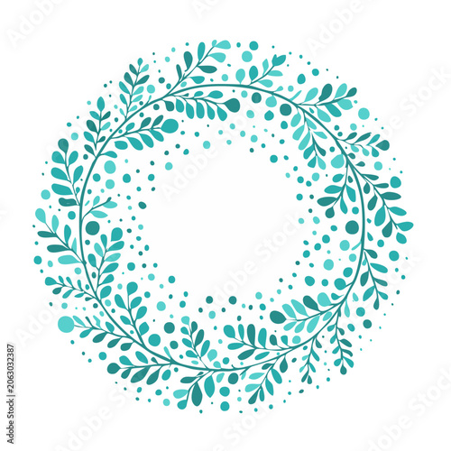 Teal mandala geometric pattern vector