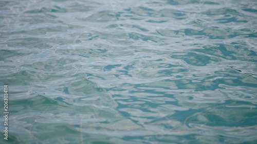 Rippling Turquoise Water: The serene surface of turquoise water is captured with gentle ripples and waves, reflecting the light in a calming, dynamic pattern.