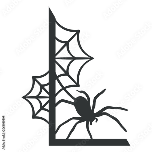 Φωτογραφία Black and white design of a spider