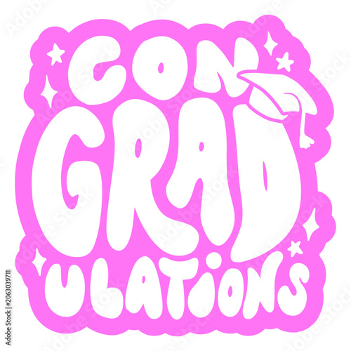 Vászonkép Playful graduation celebration design