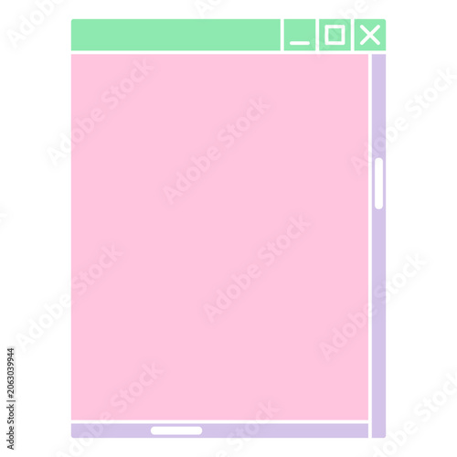 Fotografia Pink and green screen with the word lox on it