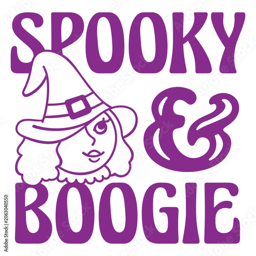 Tableau sur toile Spooky and boogie decal
