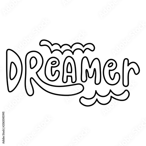 Photos Playful dreamer lettering design