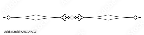 Vintage decorative line, text dividers, line border. Lines separators, borders, vintage dividers, underline elements. PNG available, vector