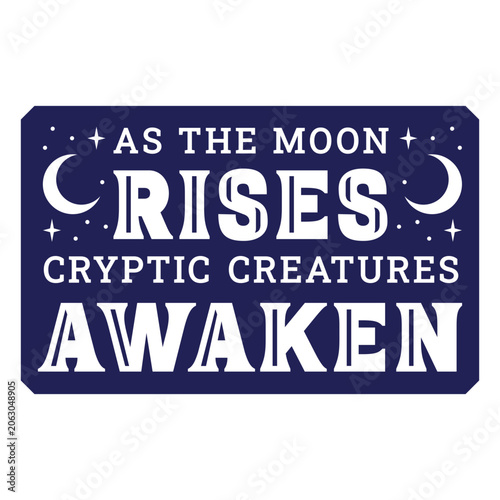 фотографія Mysterious moonrise quote design