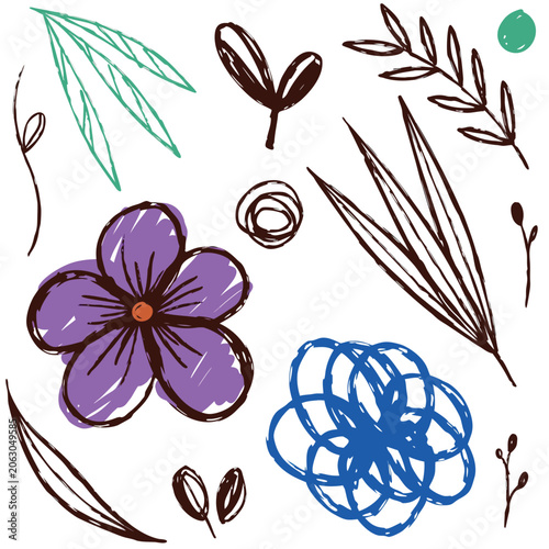 vector illustration of a floral background