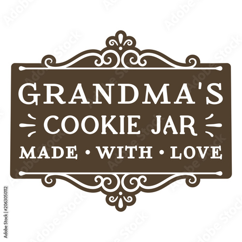 Photography Charming grandma's cookie jar sign design