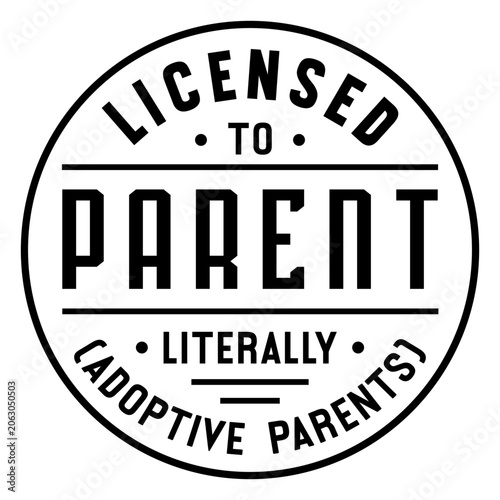 Slika na platnu Playful licensed to parent design